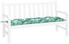 vidaXL Gartenbank-Auflage Blattmuster 150x50x7 cm Oxford-Gewebe 378972 Bild 3