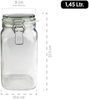 Mäser 113966 Gothika Einmachglas, Einweckglas, 1,45l, mit Bügelverschluss, klar (6er Pack) Bild 4
