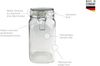 Mäser 113966 Gothika Einmachglas, Einweckglas, 1,45l, mit Bügelverschluss, klar (6er Pack) Bild 3