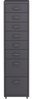 Rollcontainer Kökar mit 8 Schubladen 109x28x41 cm Dunkelgrau [en. casa] Bild 5