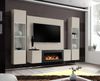 Wohnwand Option in Kaschmir mit Kamin und LED 260 cm Bild 2