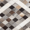 Teppich Kuhfell grau-braun 140x200 cm Patchwork Kurzflor AKDERE Bild 5