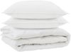 vidaXL Ganzjahresbettdecke mit Kissen 3 pcs Weiß Mikrofaser 3377627 Bild 2