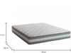Dmora Amos-Doppelmatratze, herausnehmbare Matratze aus Memory-Schaum und Waterfoam-Gel, 100 % Made in Italy, milbenhemmend und hypoallergen, 140 x 200 x 27 cm Bild 3