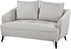 2-Sitzer Stoffsofa grau HOBRO Bild 4