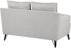 2-Sitzer Stoffsofa grau HOBRO Bild 5