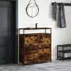 vidaXL Schuhschrank mit Klappen Räuchereiche cm, 112 x 34 x 100 cm Bild 3