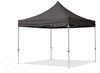 3x3 m Faltpavillon, ECONOMY Alu 32mm, Seitenteile mit Panoramafenster, dunkelgrau Bild 2