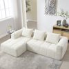 LVHOM Ecksofa Modulares Chaiselongue-Sofa-Set(Polsterliege+Doppelsofa), separat kann, mehr-in-1 Design,Kombinierbar zu L-Form, U-Form, Bett, Ecksofa, Loungesofa, Polsterecke, Schlafsofa Bild 5