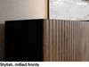 MEBLINI TV-Schrank 200cm Lang - Fernsehschrank - TV Lowboard Industrial - Unterschrank für Fernseher - TV-Unterschrank - TV-Schrank - NOEMI - 200x41x53cm - Schwarz Matt/Catania Eiche Bild 3