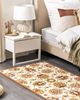 Teppich Wolle beige braun 80 x 150 cm Kurzflor EZINE Bild 3