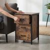 Relaxdays Nachttisch 3 Schubladen Bild 5