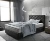 Boxspringbett Dream-Great 120x200 cm Mikrofaser Anthrazit Vintage mit Matratze und Topper Bild 1