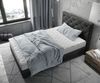 Boxspringbett Dream-Great 120x200 cm Mikrofaser Anthrazit Vintage mit Matratze und Topper Bild 4