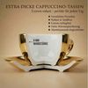 MUVELL Cappuccinotasse 6er Cappuccino-Set "FLORENZ" Tasse 200ml + Untertasse, gold, 6-tlg, Keramik, 200 ml robust Bild 3