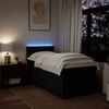 vidaXL Boxspringbett mit Matratze Schwarz 100x200 cm Stoff 3288094 Bild 5