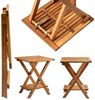 Spetebo Beistelltisch Akazie Beistelltisch geölt für Außen - 35x35 cm (Anzahl, 1-St, Stück), Reines Naturprodukt Bild 2