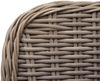 Poly-Rattan Garnitur HWC-E98, Sitzgruppe Balkon-/Garten-/Lounge-Set, Spun Poly halbrundes Rattan MVG beige Kissen grau Bild 5