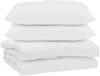 vidaXL Bettdecke mit Kissen 3 pcs Weiß Mikrofaser 3377481 Bild 2