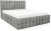MEBLINI Polsterbett 180x200 mit Lattenrost ohne Matratze – ANDREA – Grau Boucle – Doppelbett mit Bettkasten - Stauraumbett - Kopfteil Bett mit Stauraum Bild 2
