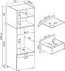 Roomart Waschmaschinenschrank mit Schrankaufsatz & Ausziehbrett – SERIE 2 - 67 cm breit, Waschturm für Waschküche & Hauswirtschaftsraum • Eiche Bild 5