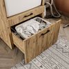 Roomart Waschmaschinenschrank mit Schrankaufsatz & Ausziehbrett – SERIE 2 - 67 cm breit, Waschturm für Waschküche & Hauswirtschaftsraum • Eiche Bild 4