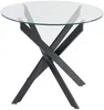 Vente-unique - COSIMA Esstisch Glas TransparentSchwarz - B 90 cm x H 77 cm x L 90 cm Bild 2