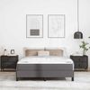 vidaXL Bettrahmen mit Matratze Grau 140 x 190 cm Stoff 3398631 Bild 3