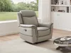 Vente-unique - ADELIO Sessel Leder Grau - B 95 cm x H 102 cm x L 105 cm Bild 2