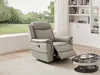 Vente-unique - ADELIO Sessel Leder Grau - B 95 cm x H 102 cm x L 105 cm Bild 5