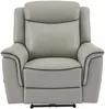 Vente-unique - ADELIO Sessel Leder Grau - B 95 cm x H 102 cm x L 105 cm Bild 4