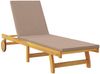 vidaXL Sonnenliege mit Kissen Taupe Massivholz Akazie 3407702 Bild 4