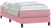 vidaXL Boxspringbett mit Matratze Rosa 90x220 cm Samt 3315956 Bild 3