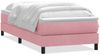 vidaXL Boxspringbett mit Matratze Rosa 90x220 cm Samt 3315956 Bild 2