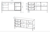 Selsey 'Barnee' – Sideboard mit beleuchteter Glasvitrine, Eichenholzoptik, 160 cm Bild 5