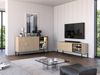 Selsey 'Barnee' – Sideboard mit beleuchteter Glasvitrine, Eichenholzoptik, 160 cm Bild 3