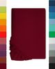 Kinder Jersey Spannbettlaken, Spannbetttuch, Lavea Serie Maya, 60x130 cm | 70x140 cm, Bordeaux, 100% Baumwolle, hochwertige Verarbeitung, mit Gummizug Bild 4