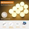 TUWENA LED-Lichtspiegel 3 Farben LED Spiegelleuchte, 9 Helligkeiten Dimmbar Schminklicht (14-St), Schminklicht Spiegellampe, Schminktisch Leuchte mit USB Kabel Bild 4