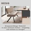byLIVING Sitzbank Toronto, Bezug in Taupe, Gestell in schwarz, mit Rückenlehne und hohem Sitzkomfort, Esszimmerbank, Küchenbank, Maße: B 138, H 83, T 60 cm Bild 3