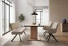 byLIVING Sitzbank Toronto, Bezug in Taupe, Gestell in schwarz, mit Rückenlehne und hohem Sitzkomfort, Esszimmerbank, Küchenbank, Maße: B 138, H 83, T 60 cm Bild 2