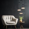 LED Hängelampe, Höhenverstellbar, dimmbar, schwarz, D 53 cm Bild 2