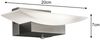 2er SET LED Wandleuchten Silber mit Schalter, dimmbar & CCT, Breite 20cm Bild 4