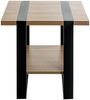 Beistelltisch >47177< in eiche, schwarz - 45x45x45cm (BxHxT) Bild 3