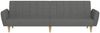 vidaXL Schlafsofa 2-Sitzer Hellgrau Stoff 375852 Bild 5