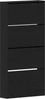 vidaXL Schuhschrank mit Regal Schwarz Eichen-Optik 80 x 21 x 163,5 cm 3334027 Bild 2