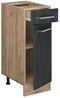 Küchenunterschrank R-Line Schwarz Beton 30 cm ohne Arbeitsplatte Vicco Bild 3