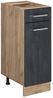 Küchenunterschrank R-Line Schwarz Beton 30 cm ohne Arbeitsplatte Vicco Bild 5