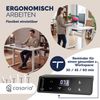 CASARIA® Höhenverstellbarer Schreibtisch elektrisch L Weiß Bild 4