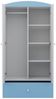 Raumhirsch Furniture Kinderkleiderschrank mit Motivauswahl - Kleiderschrank für Kinder (Kinderzimmerschrank für Jungen, Mit Ablagefächern & Kleiderstange) robuste Verarbeitung, kindgerecht, verschiedene Farben & Designs Bild 3