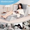 7-teiliges Orthopädisches Keilkissen-Set mit Waschbarem Bezug Verstellbares Bettkeilkissen Grau Bild 5
